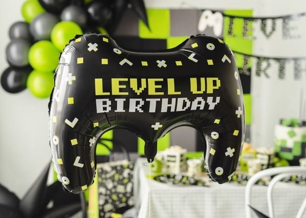 PartyDeco FB225, lekeballong, folie, flerfarget, bilde, figur, 750 mm