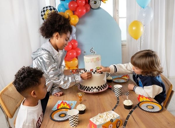 PartyDeco KPM34, Kake, Flerfarget, Barn og voksne, Unisex, Universell, 4 stykker