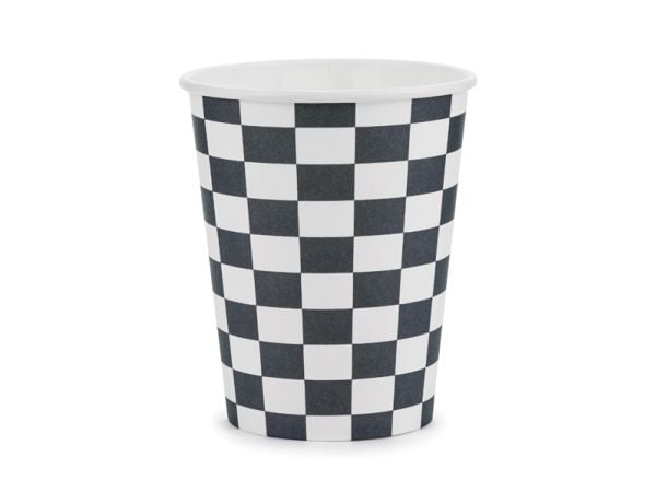PartyDeco KPP74-EU1, 220 ml, Papir, Sort, Hvit, 7,5 cm, 75 mm, 115 mm