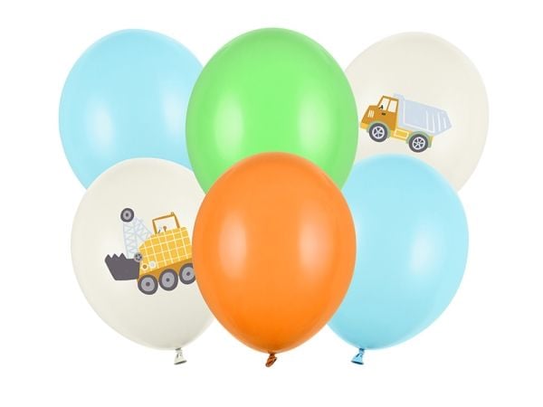 PartyDeco SB14P-334-000-6, Lekeballong, Latex, Flerfarget, Bilde, Party (selskap), Universell