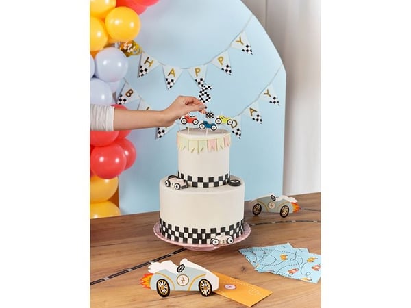 PartyDeco SCS-18, Stearinlys, Flerfarget, 5 stk