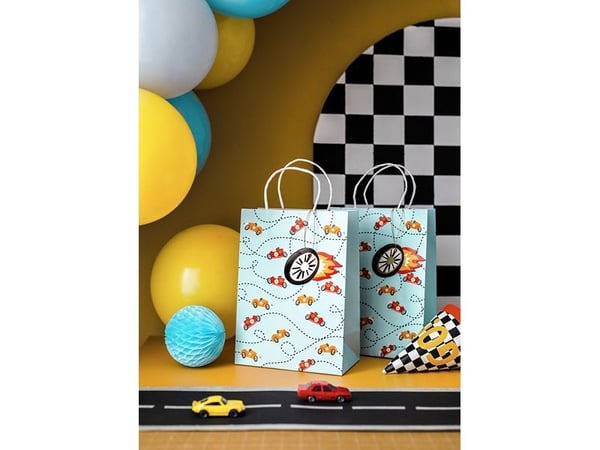 PartyDeco TNP31, Gavepapirbag, Flerfarget, Mønster, Temafest, Hvit, Inne/Ute