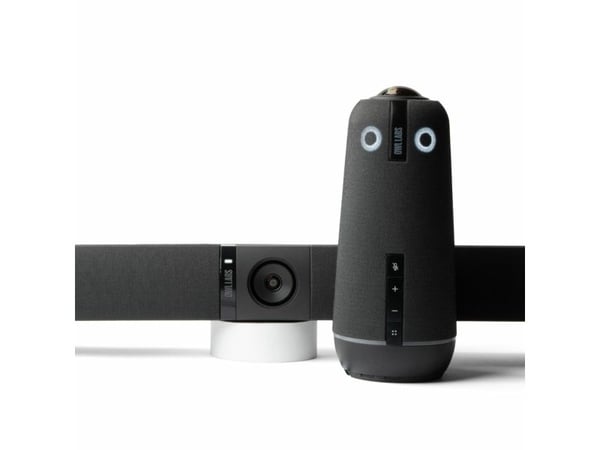 Owl Labs Meeting Owl 4+ - Videokonferanseinnretning - Certified for Microsoft Teams Rooms - koksgrå - med Owl Bar - power adapter included