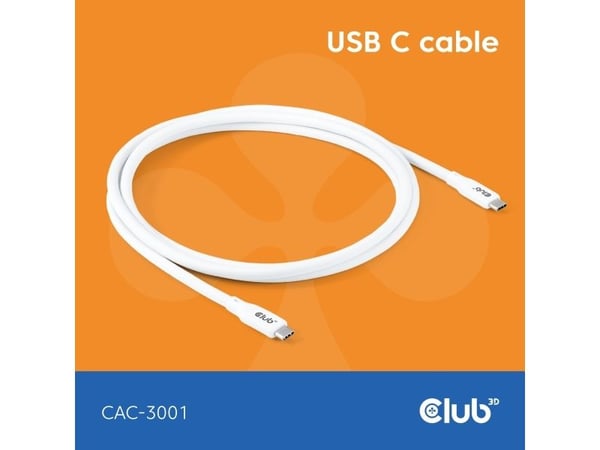 CLUB3D CAC-3001, 2 m, USB C, USB4 Gen 3x2
