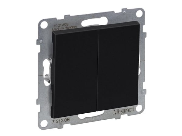 SUNO kaksinkertainen musta 10AX 250V kaksisuuntainen kytkin automaattiset terminaalit 721408