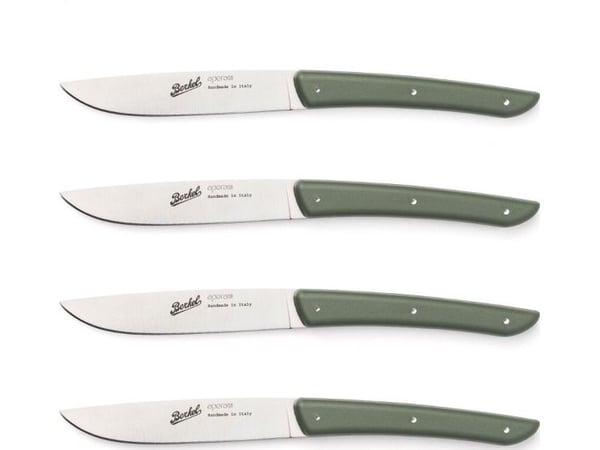 Berkel KCO4SW11SROBL, Steik kniv, 11 cm, Rustfritt stål, 4 stykker