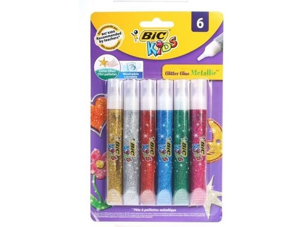 BIC 893269, Gel, Limstift, Flerfarget, Metallisk, 3 år