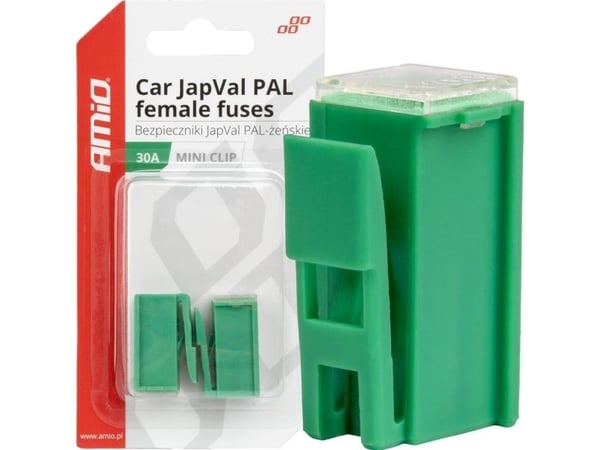 AMiO bilsikringer japval pal hun, 2 stk 30A (AMIO-03413)