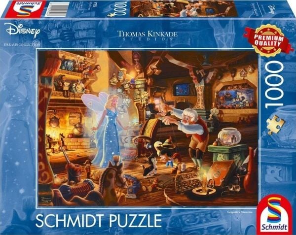 Schmidt - Thomas Kinkade: Disney - Geppetto's Pinocchio (1000 stykker) (SCH57526)