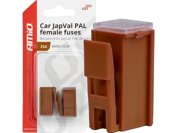 AMiO bilsikringer japval pal zenskie 2 stk. 25A AMIO-03412
