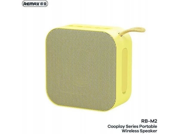 Glosnik Remax GLOSNIK REMAX COOPLAY SERIES RB-M2 WIRELESS YELLOW Glosnik Remax GLOSNIK REMAX COOPLAY SERIES RB-M2 WIRELESS YELLOW