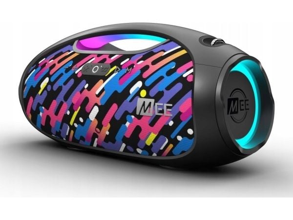 MEE audio Mee Audio PartySPKR XL gL?oL?nik trådløs Bluetooth-høyttaler med dynamisk LED-belysning og powerbank - Colorful