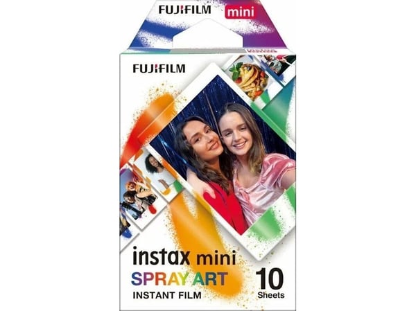 Fujifilm Instax Mini Spray Art - värillinen pikakuvafilmi - ISO 800 - 10 laukausta