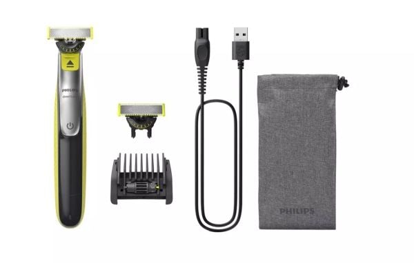 Philips OneBlade 360 QP2734/31 Ansikt, Barberingsmaskin, Grå, Limefarget, Contour-following technology, Dual protection system, 360 Blade, QP210, Q...