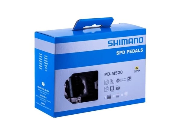 Shimano PD-M520-L, Svart, 380 g, 2 styck