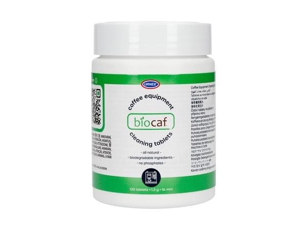 Urnex Biocaf - Puhdistustabletit - 120 kpl.