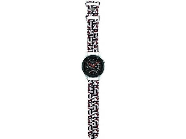 Sourcing Hello Kitty Universal Strap HKUWLSDISK silikonarmband Heads & Stripes svart/svart rem 22 mm