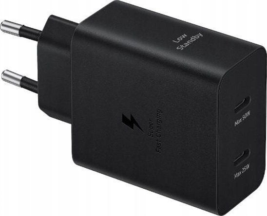 Samsung EP-T5020 - Strømadapter - 50 watt - 3 A - SFC 2.0, PD 3.0 (USB-C) - på kabel: USB-C - svart
