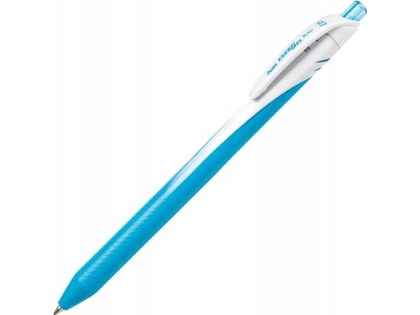 Pentel Pióro kulkowe Pentel EnerGel BL437 błękitne, BŁĘKITNY