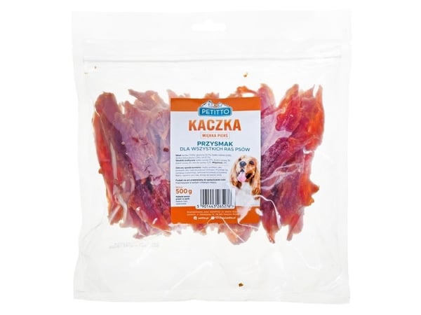 PETITTO Mjukt ankbröst - Hundgodis - 500 g