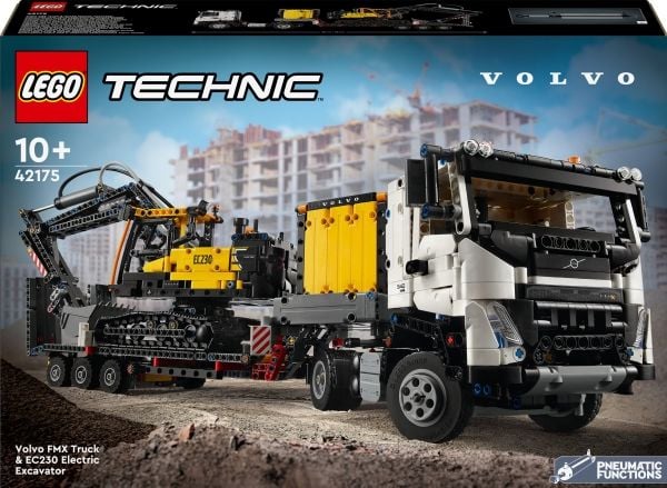 LEGO Technic 42175 Volvo FMX-trailer og EC230 el-gravemaskin