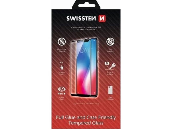 Swissten Glass Color Frame kompatibel iPhone 13/13 Pro - svart