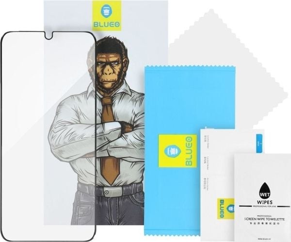 Blueo herdet glass 5D Mr. Monkey Glass - for Apple Watch 7/8/9 45MM - svart (Strong HD)
