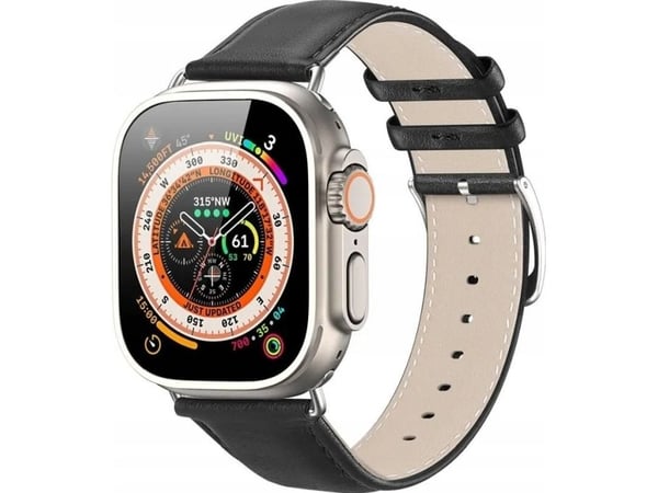 Dux Ducis DUX DUCIS YS nahkaranneke Apple Watch 38 / 40 / 41 mm:lle musta