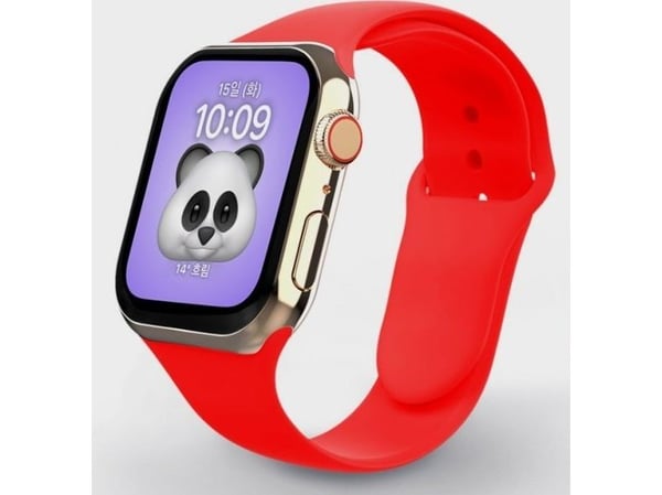 Swissten Silicone Band for Apple Watch 42-44mm Red - 8595217477148, Klokkeskjermbeskytter, Apple, Apple Watch SE, Apple Watch Series 1, Apple Watch...