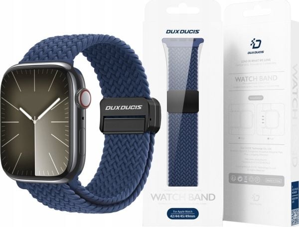 Dux Ducis DUX DUCIS MIXTURE PRO punottu hihna Apple Watch 42 / 44 / 45 / 49 mm:lle sininen