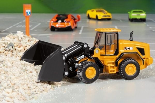 Siku JCB 457 WLS, Pyöräkuormaajan pienoismalli, Esikoottu, 1:87, JCB 457, Poika, 3 vuosi/vuosia