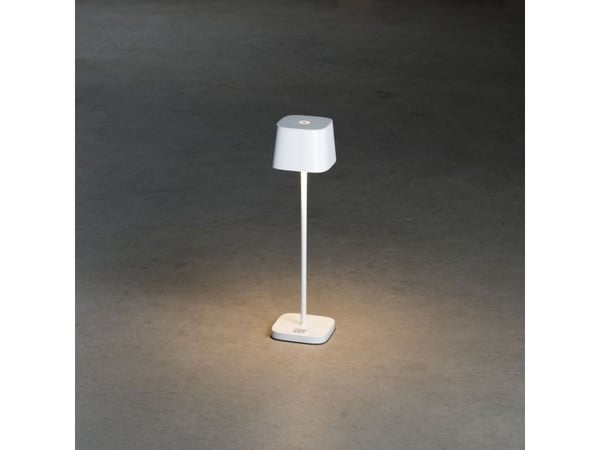 Konstsmide Capri Mini, Bordlys, Hvit, Aluminium, IP54, Terrasse, III