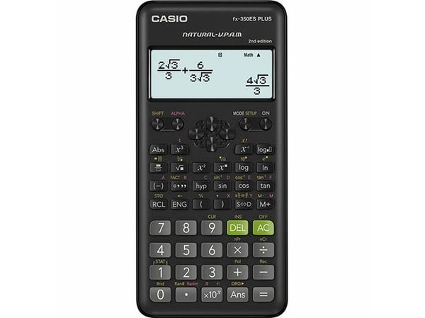 Casio fx-350ES PLUS 2nd edition - Vitenskapelig kalkulator - 10 sifre + 2 eksponenter - batteri