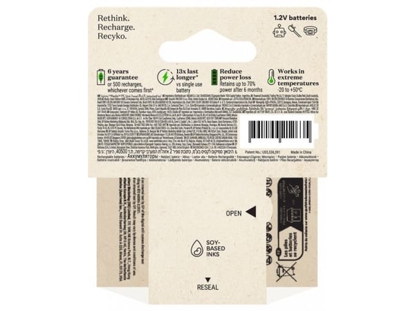 GP Paristot B21114, AAA, nikkeli-metallihydridi (NiMH), 1,2 V, 4 kpl, 950 mAh, vihreä