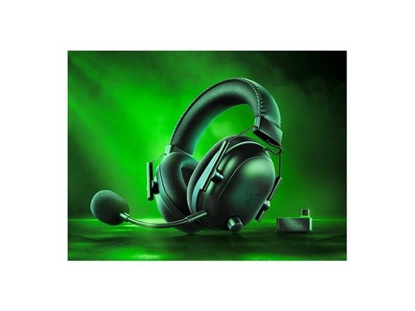Razer BlackShark V2 PRO - Hodesett - full størrelse - Bluetooth / 2,4 GHz radiofrekvens - trådløs - USB-C - lydisolerende - svart
