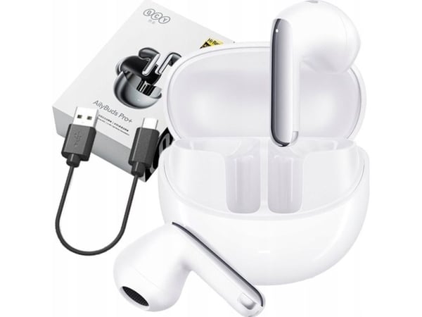 QCY trådløse in-ear TWS HT 10 Pro ANC (hvit)