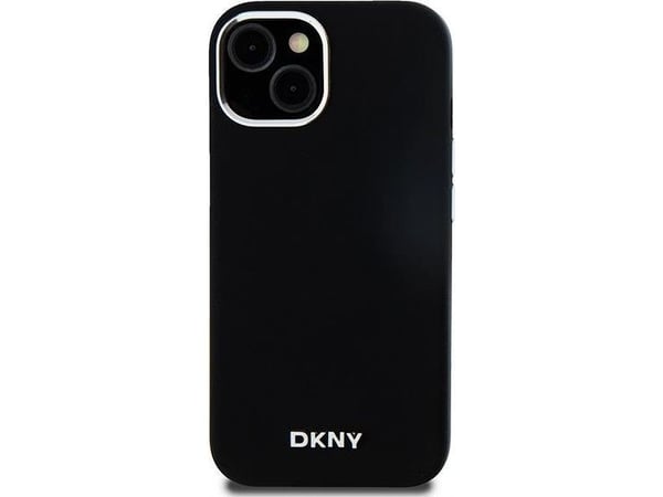 DKNY hårdskal Liquid Silicone Small Metal Logo MagSafe till iPhone 14 / 15 / 13 6.1" svart