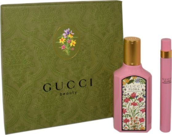 GUCCI SET (FLORA GORGEOUS GARDENIA (W) EDP/S 50ML + TRAVEL SPRAY 10ML)