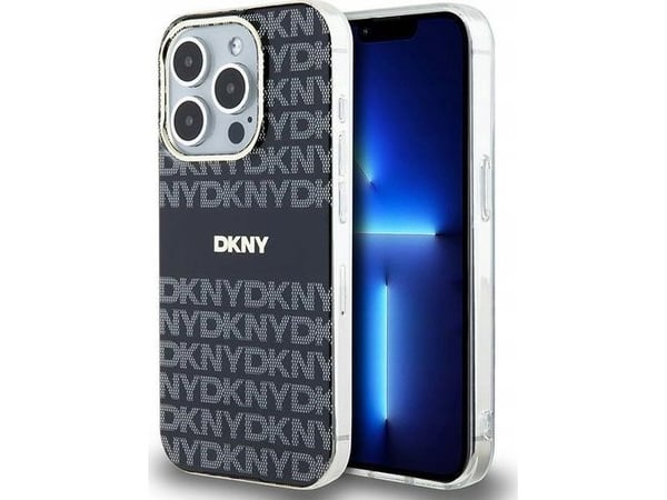 DKNY DKHMP13XHRHSEK iPhone 13 Pro Max 6,7" sort hårdskal IML Mono &amp; Stripe MagSafe