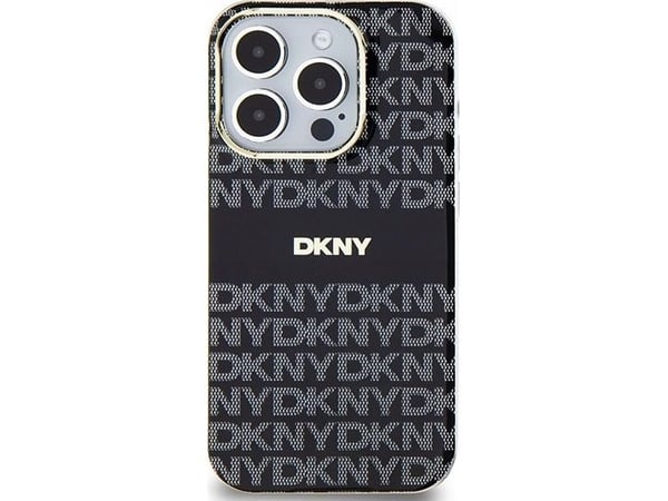 DKNY DKHMP14LHRHSEK iPhone 14 Pro 6,1" svart hardcase IML Mono & Stripe MagSafe