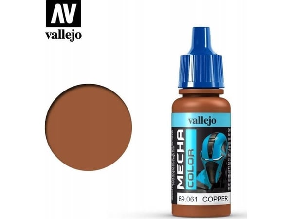 Vallejo 69.061, 17 ml, Kupari, Metallinen, Pullo