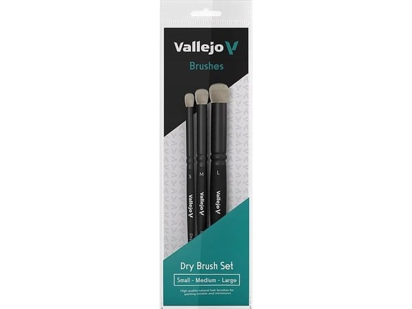 Vallejo B07990, Sivellinsetti, Kuivasivellin, Synteettinen