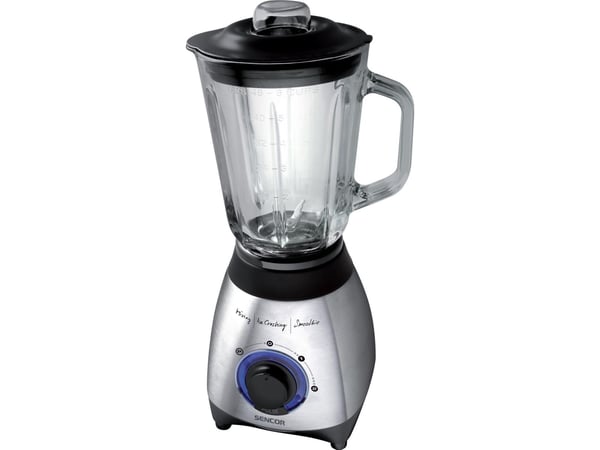 Sencor SBL 4371, Bord juicepresse, 1,5 l, Pulsfunksjon, Isknusing, 600 W, Sort, Sølv