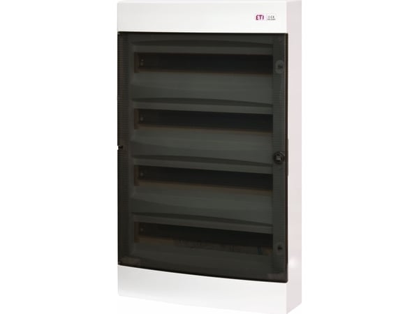 Etipo ETI Polam-kotelo 001100320 pinta-asennettava 4x18 modulaarinen läpinäkyvä ovi ECT 4x18PT-s