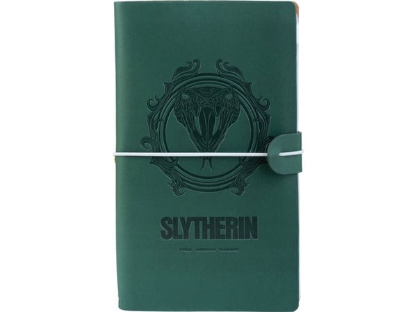 Harry Potter lærreiseskrivebok Slytherin 12x19,6 cm (grønn)