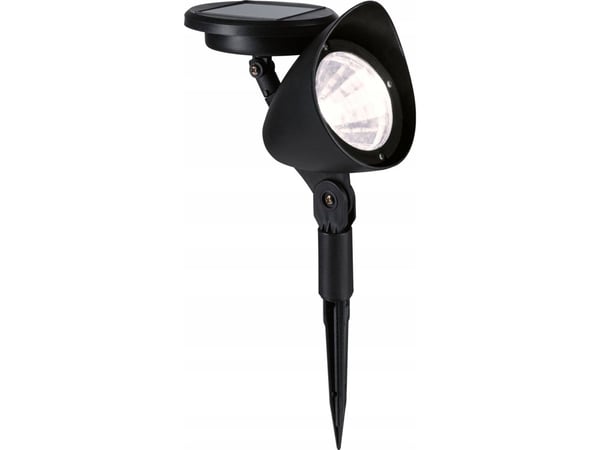 Paulmann SOLENA solcelle utebelysning reflektor med skumringssensor 2lm 3000K IP44 svart