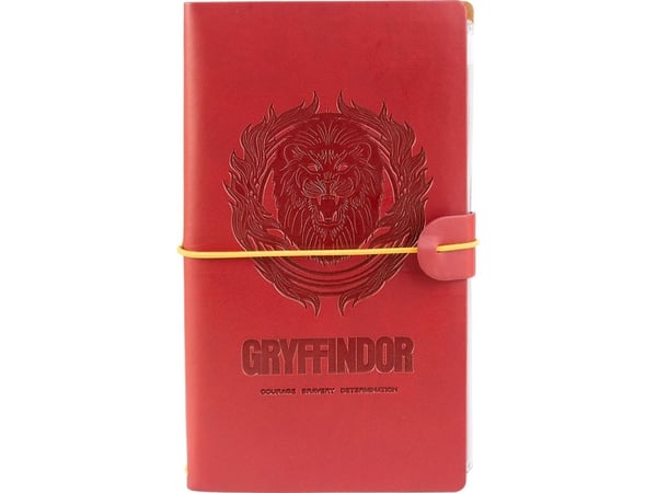Harry Potter i lær reise-notatbok Gryffindor 12 x 19,6 cm (rød)