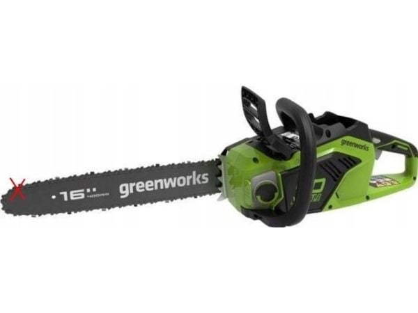Greenworks 40V 40 cm moottorisaha Greenworks GD40CS18K2X laturi + 2x 2Ah akut
