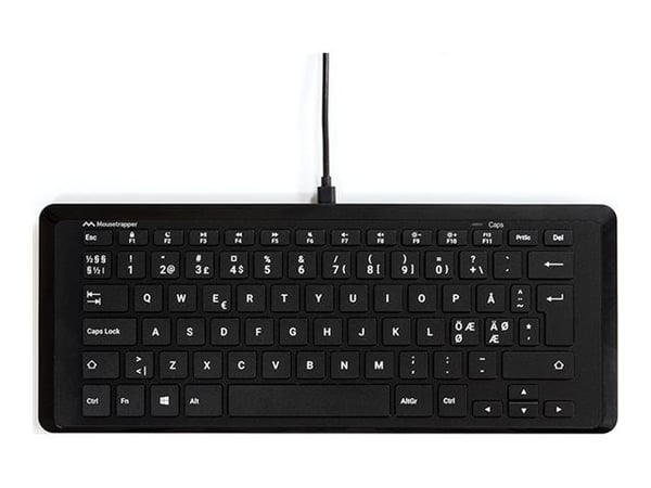 Mousetrapper Type Mini - Tangentbord - USB-C - QWERTY - Nordisk