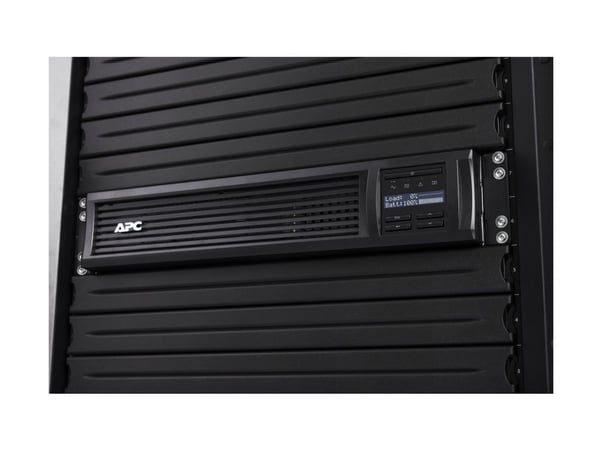 APC Smart-UPS 750VA LCD RM - UPS (kan monteres i rack) - AC 230 V - 500 watt - 750 VA - Ethernet, RS-232, USB - utgangskontakter: 6 - 2U - svart - ...
